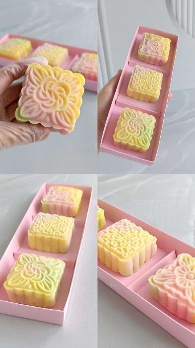 Фотография покупателя товара Коробка кондитерская для муссовых пирожных «Звёздочки», 27×8.6×6.5 см - Фото 1