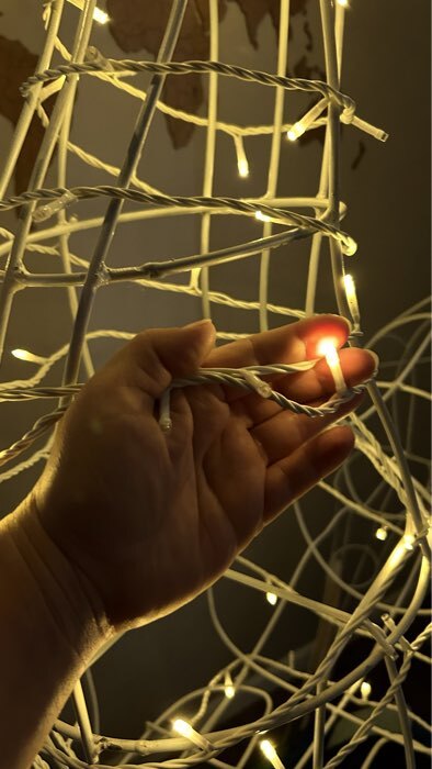 Фотография покупателя товара Гирлянда «Нить» 20 м, IP44, белая нить, 200 LED, свечение тёплое белое, 8 режимов, 220 В - Фото 48