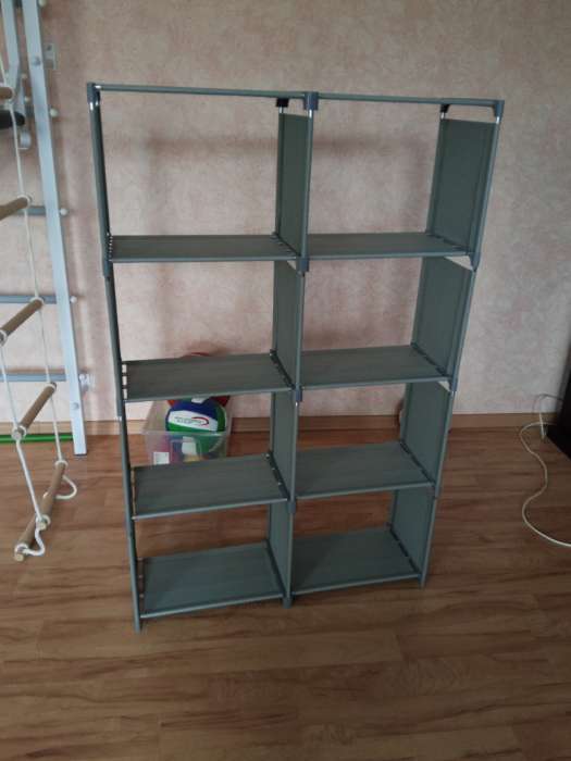 Фотография покупателя товара Стеллаж для хранения многофункциональный LaDо́m, 41×27×125 см, серый - Фото 1