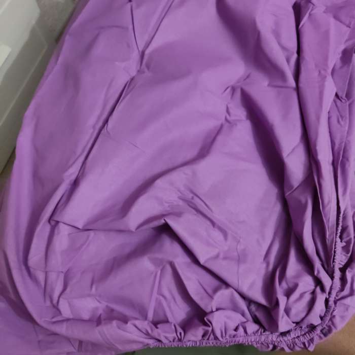 Фотография покупателя товара Простыня на резинке 2-спальная «Этель», 180×200+25 см, сиреневая, поплин - Фото 1