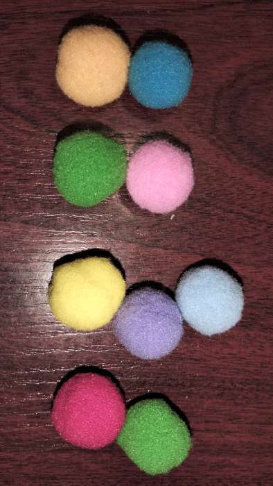 Фотография покупателя товара Развивающий набор «Счёт от 1 до 10», с бомбошками 9×21 см - Фото 2