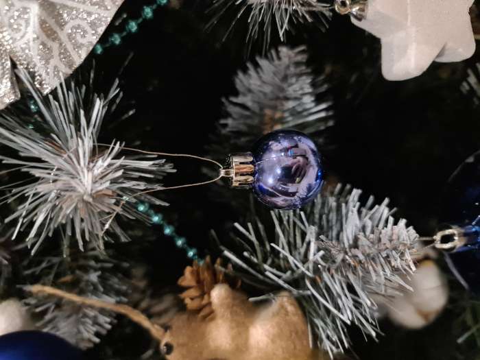 Фотография покупателя товара Ёлочные игрушки «Лагуна ассорти», шары новогодние, d=3 см, набор 36 шт., синий - Фото 5