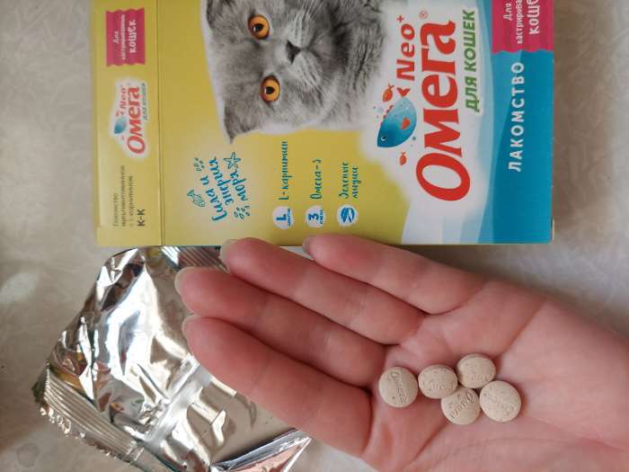 Фотография покупателя товара Для кошек с L-карнитином «Для кастрированных кошек» (К-К) коробка 90 табл - Фото 1