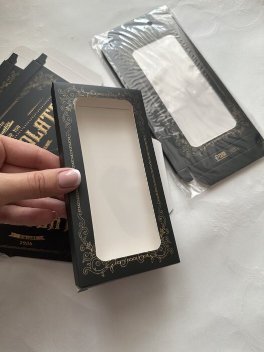 Фотография покупателя товара Коробка для шоколада «С днём рождения!», с окном, 17.3×8.8×1.5 см - Фото 9