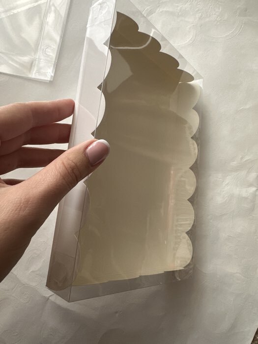 Фотография покупателя товара Коробка для печенья, белая, 10.5×20×3 см - Фото 4