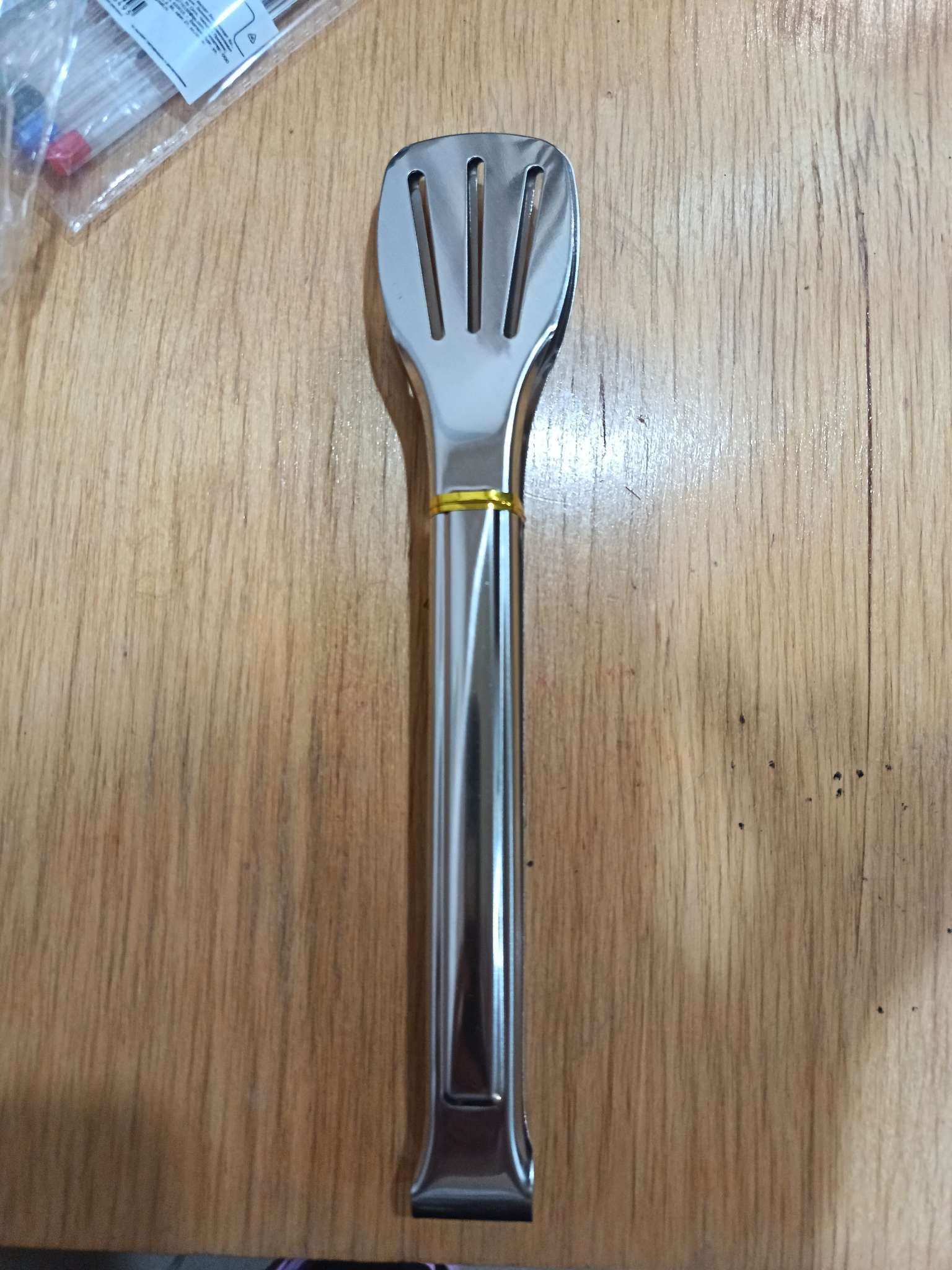 Фотография покупателя товара Щипцы кухонные Доляна «Лопатка», h=33.5 см, нержавеющая сталь, 304 марка стали, серебристые - Фото 3