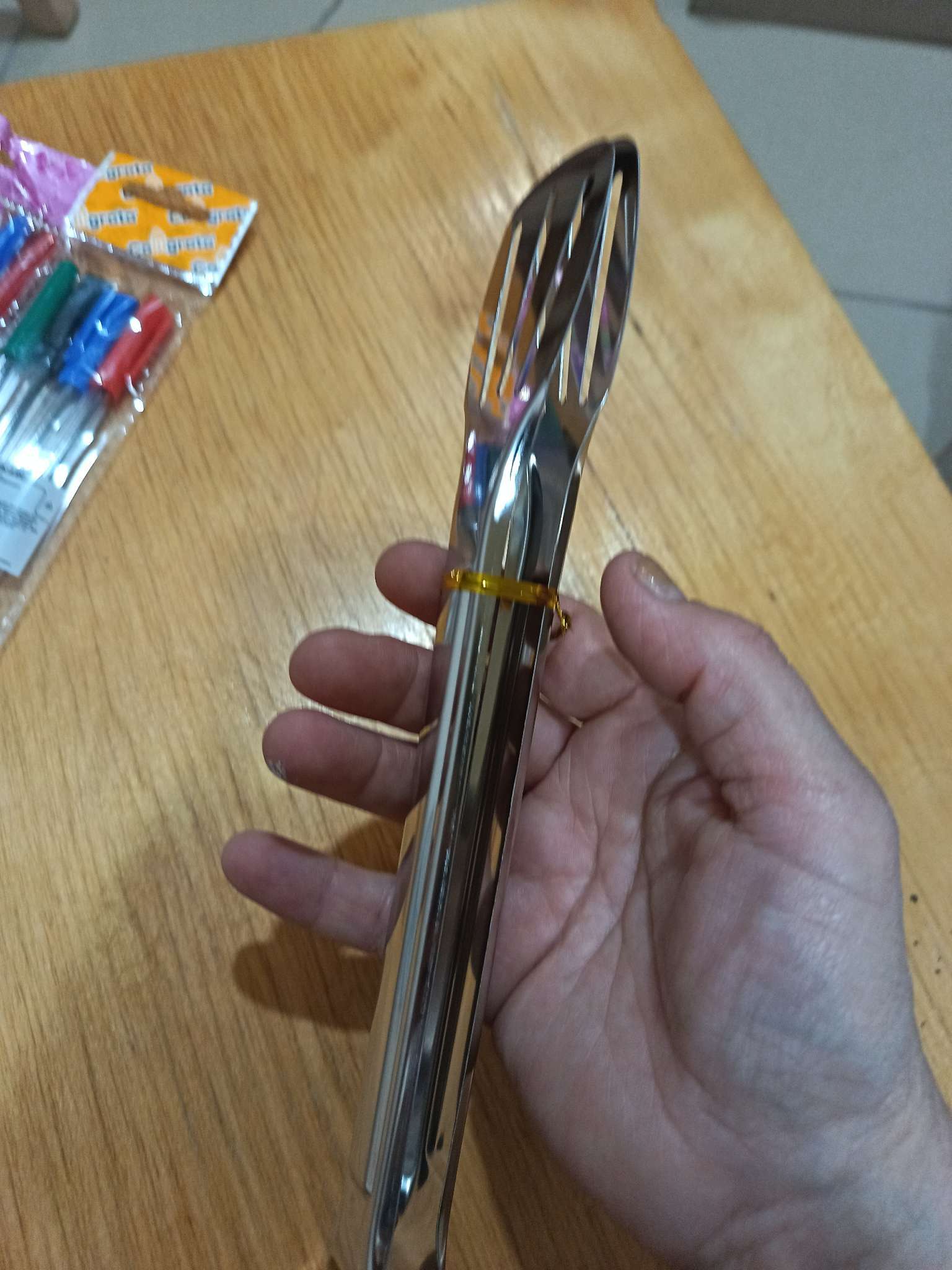 Фотография покупателя товара Щипцы кухонные Доляна «Лопатка», h=33.5 см, нержавеющая сталь, 304 марка стали, серебристые - Фото 1