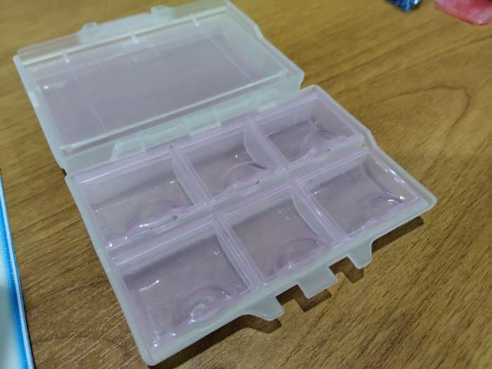 Фотография покупателя товара Органайзер для хранения мелочей, двусторонний, 7 ячеек, 9.2×7×3 см, МИКС - Фото 5