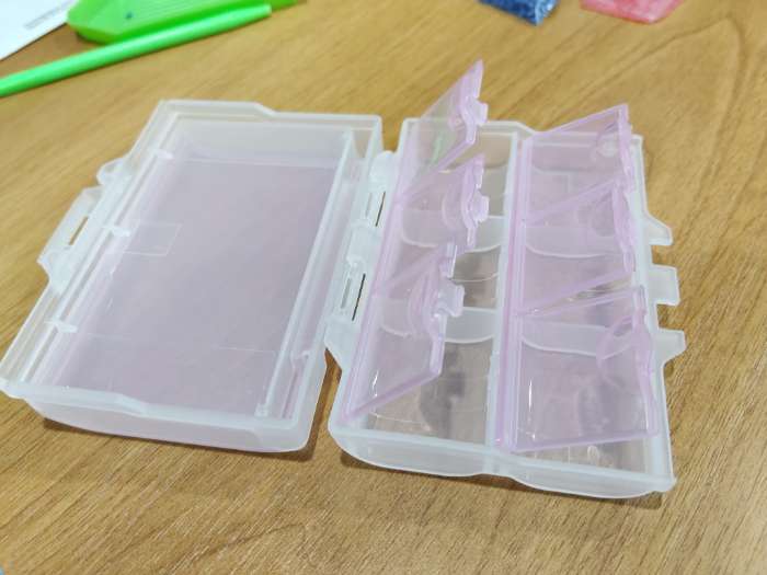 Фотография покупателя товара Органайзер для хранения мелочей, двусторонний, 7 ячеек, 9.2×7×3 см, МИКС - Фото 6