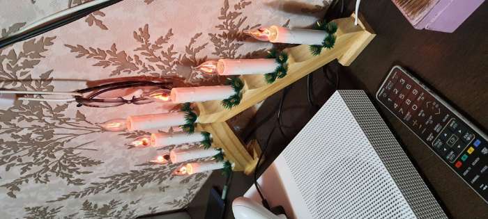 Фотография покупателя товара Светодиодная фигура «Рождественская горка» 39.5 × 33 × 5 см, дерево, 220 В, эффект пламени - Фото 3