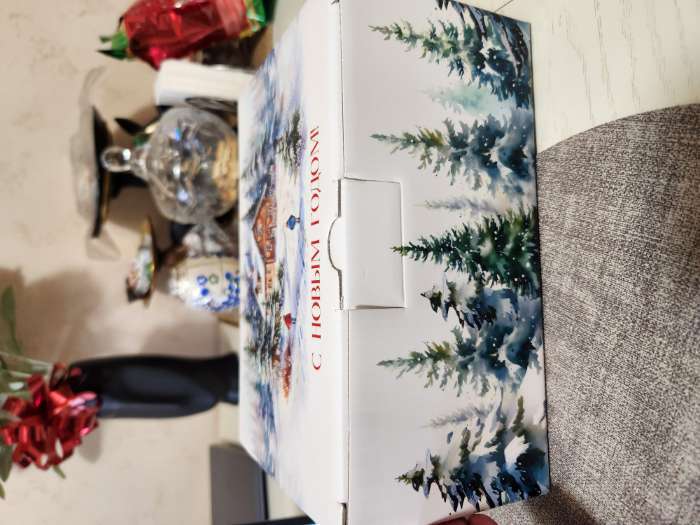 Фотография покупателя товара Коробка подарочная новогодняя складная «С Новым годом», 22×15×10 см - Фото 4