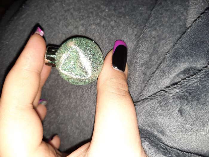 Фотография покупателя товара Ёлочные игрушки «Николь блеск», шары новогодние, d=3 см, набор 20 шт., зелёный - Фото 2