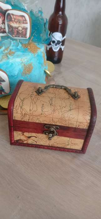 Фотография покупателя товара Шкатулка для украшений «Сундук. Карта странника», для мелочи, дерево, 10.5×15×9 см - Фото 1