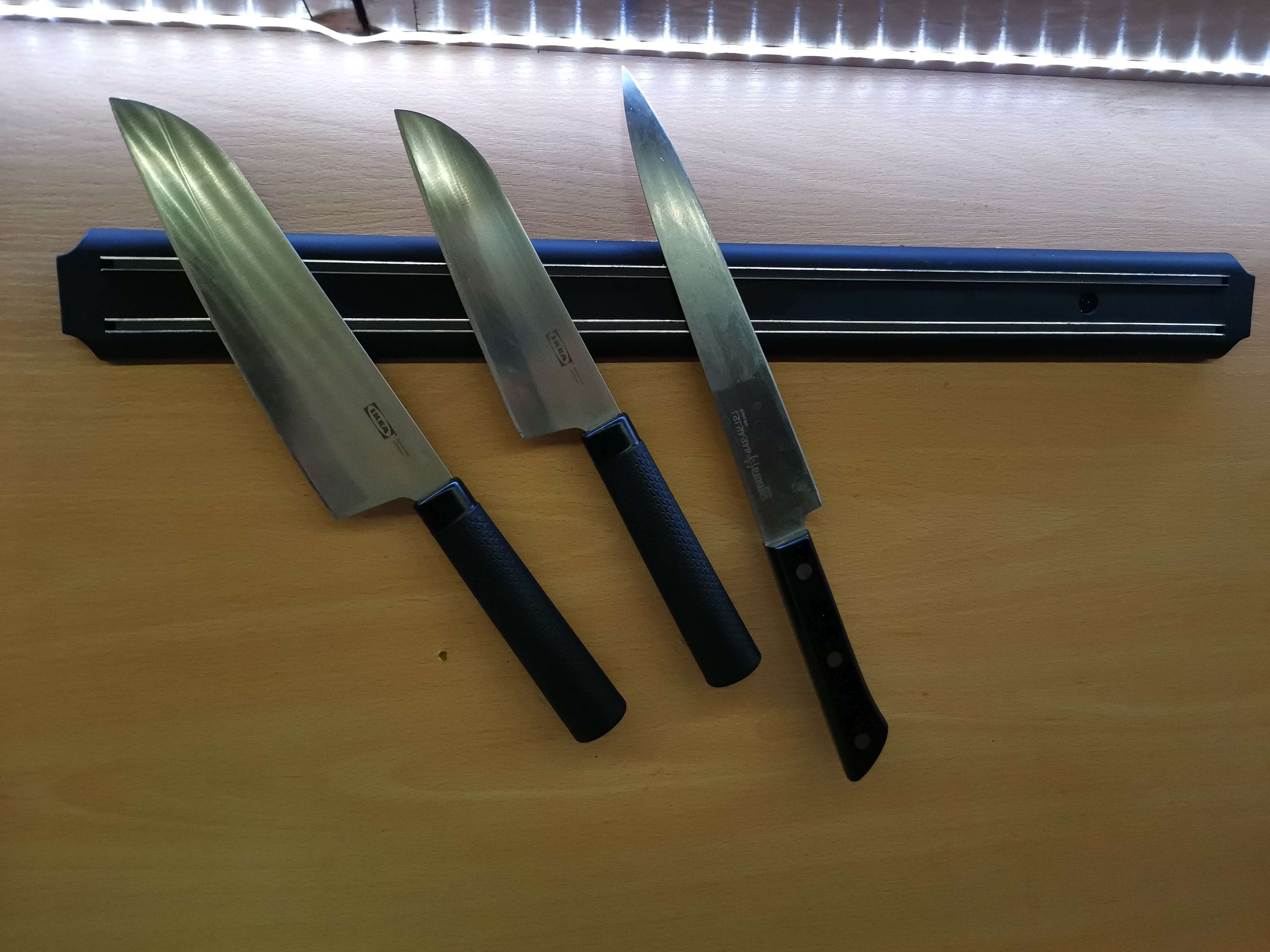 Фотография покупателя товара Держатель для ножей магнитный Доляна «Линия», 50 см