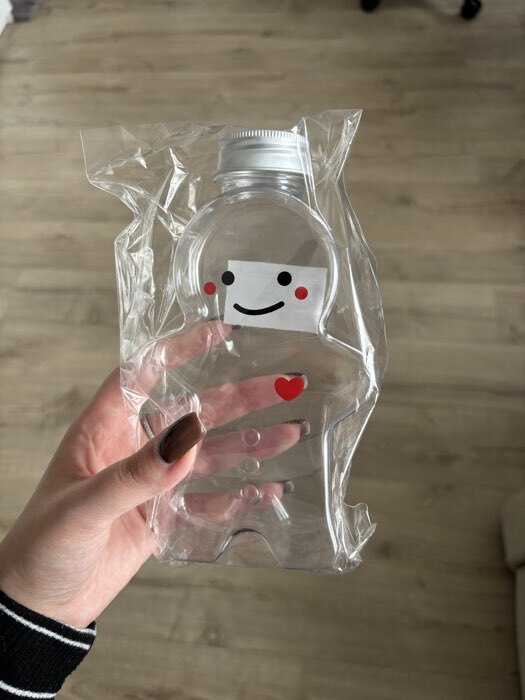 Фотография покупателя товара Бутылка для напитков «Мишка», 350 мл, 21×5 см - Фото 2