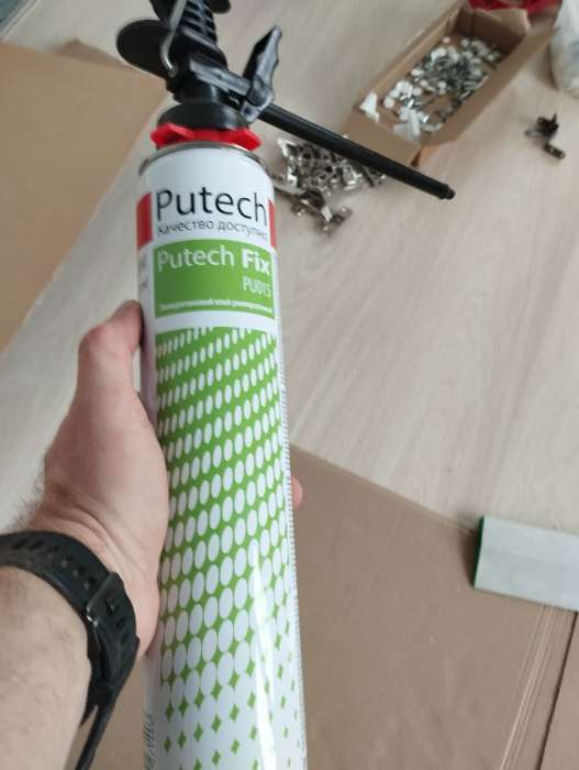 Фотография покупателя товара Клей-пена Putech, полиуретановый, универсальный, 1000 мл - Фото 1