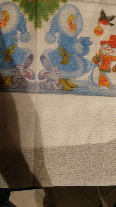 Фотография покупателя товара Новогодние салфетки бумажные Гармония цвета многоцветие Снегурочка, 24*24 см 50 листов - Фото 1