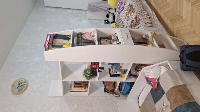 Фотография покупателя товара Стеллаж-перегородка для зонирования «Парус», 1160×2026×356 мм, цвет белый - Фото 1