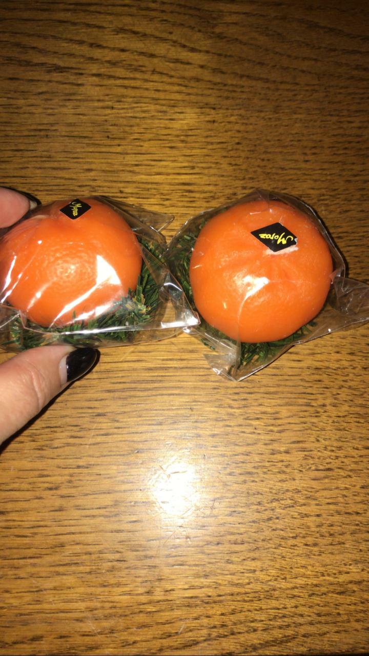 Фотография покупателя товара Свеча новогодняя "Апельсин средний" - Фото 20