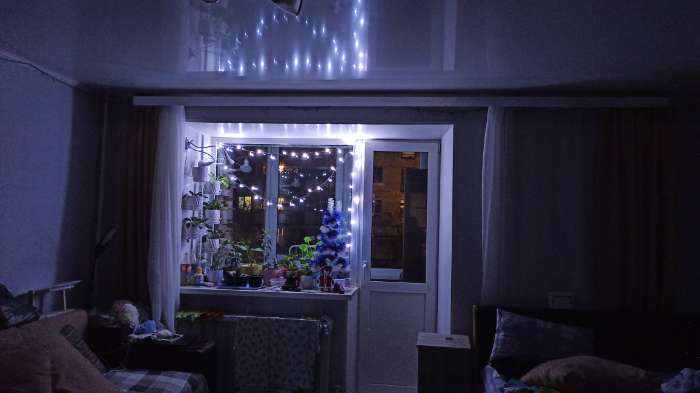 Фотография покупателя товара Гирлянда «Нить» 2 м, IP20, прозрачная нить, 20 LED, свечение красное, 2 режима, AAх3 - Фото 13