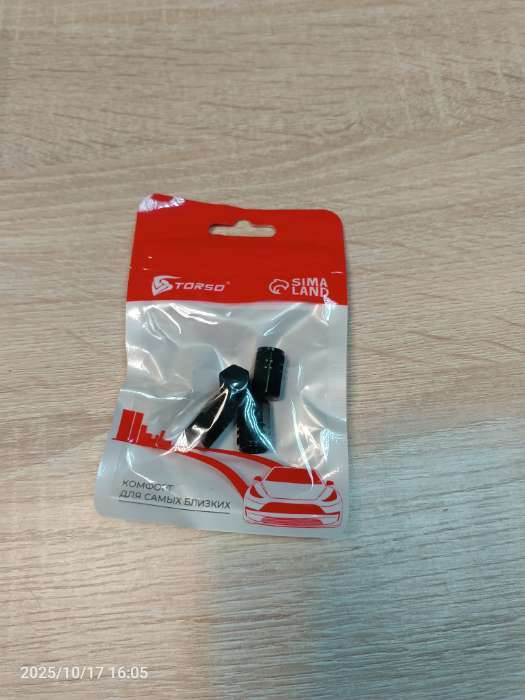 Фотография покупателя товара Колпачок на вентиль Torso, хром, набор 4 шт. - Фото 3