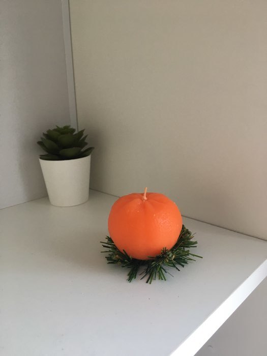Фотография покупателя товара Свеча новогодняя "Апельсин крупный" - Фото 19