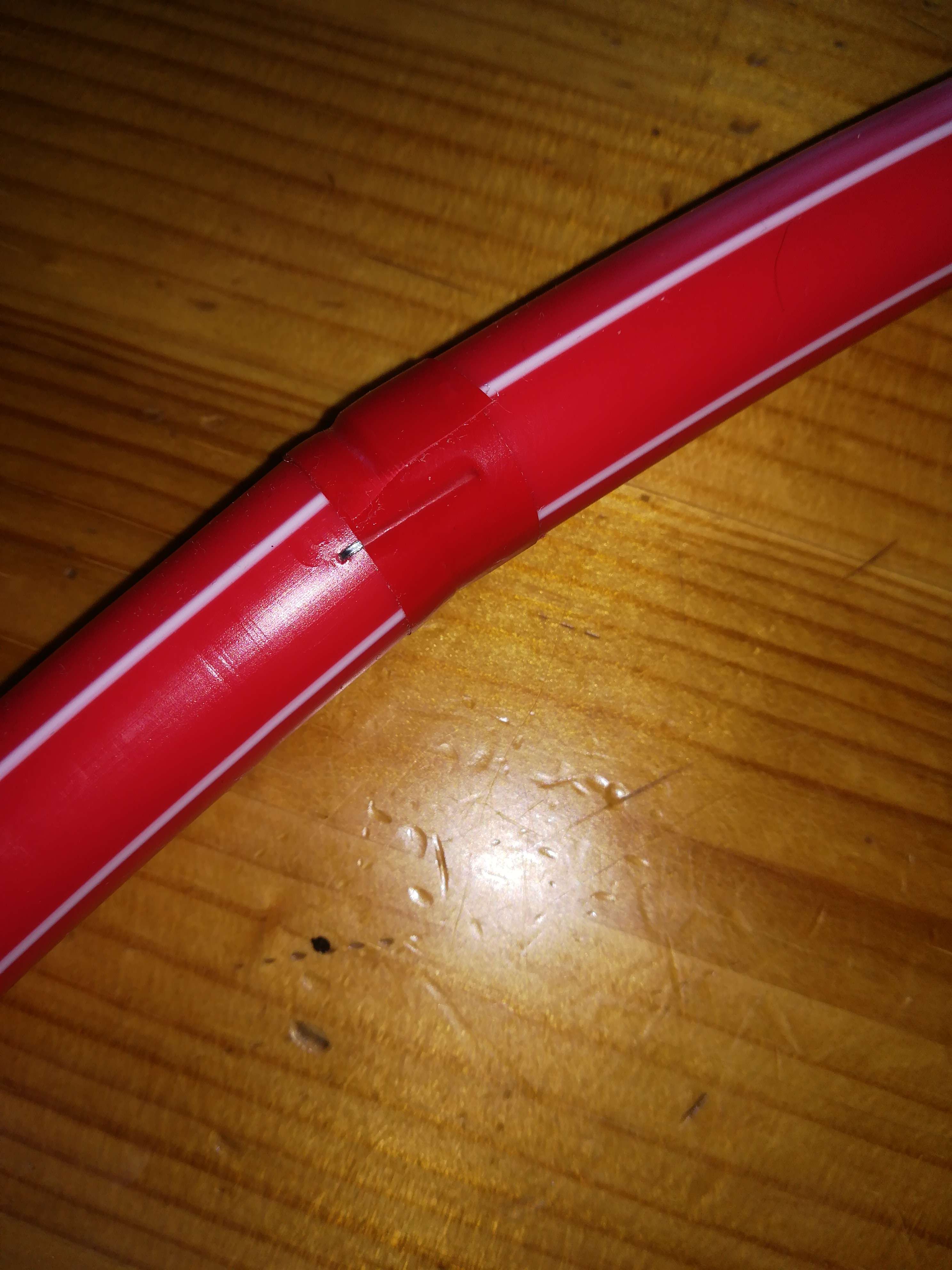 Фотография покупателя товара Обруч, диаметр 60 см, цвет красный - Фото 3