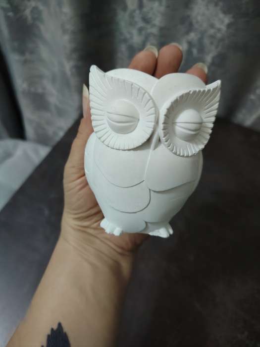 Фотография покупателя товара Кашпо гипс «Сова», 10×7 см, цвет бронза - Фото 1