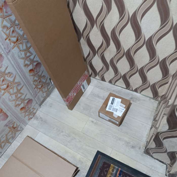 Фотография покупателя товара Шкаф прямой трёхстворчатый «МСП», с зеркалом, 1201×500×2094 мм, цвет дуб золотой/камень - Фото 2