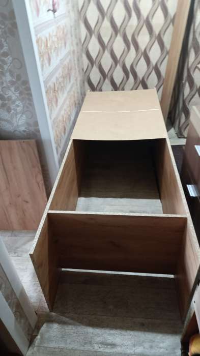 Фотография покупателя товара Шкаф прямой трёхстворчатый «МСП», с зеркалом, 1201×500×2094 мм, цвет дуб золотой/камень - Фото 3