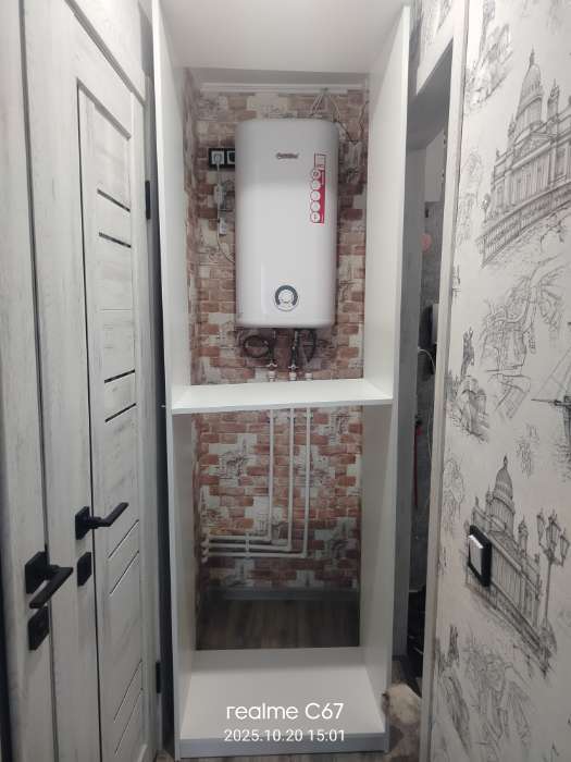 Фотография покупателя товара Шкаф двухстворчатый  Орион с ящиками, 700х2300х450, Белый/Белый - Фото 46