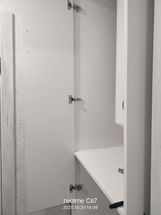 Фотография покупателя товара Шкаф двухстворчатый  Орион с ящиками, 700х2300х450, Белый/Белый - Фото 48