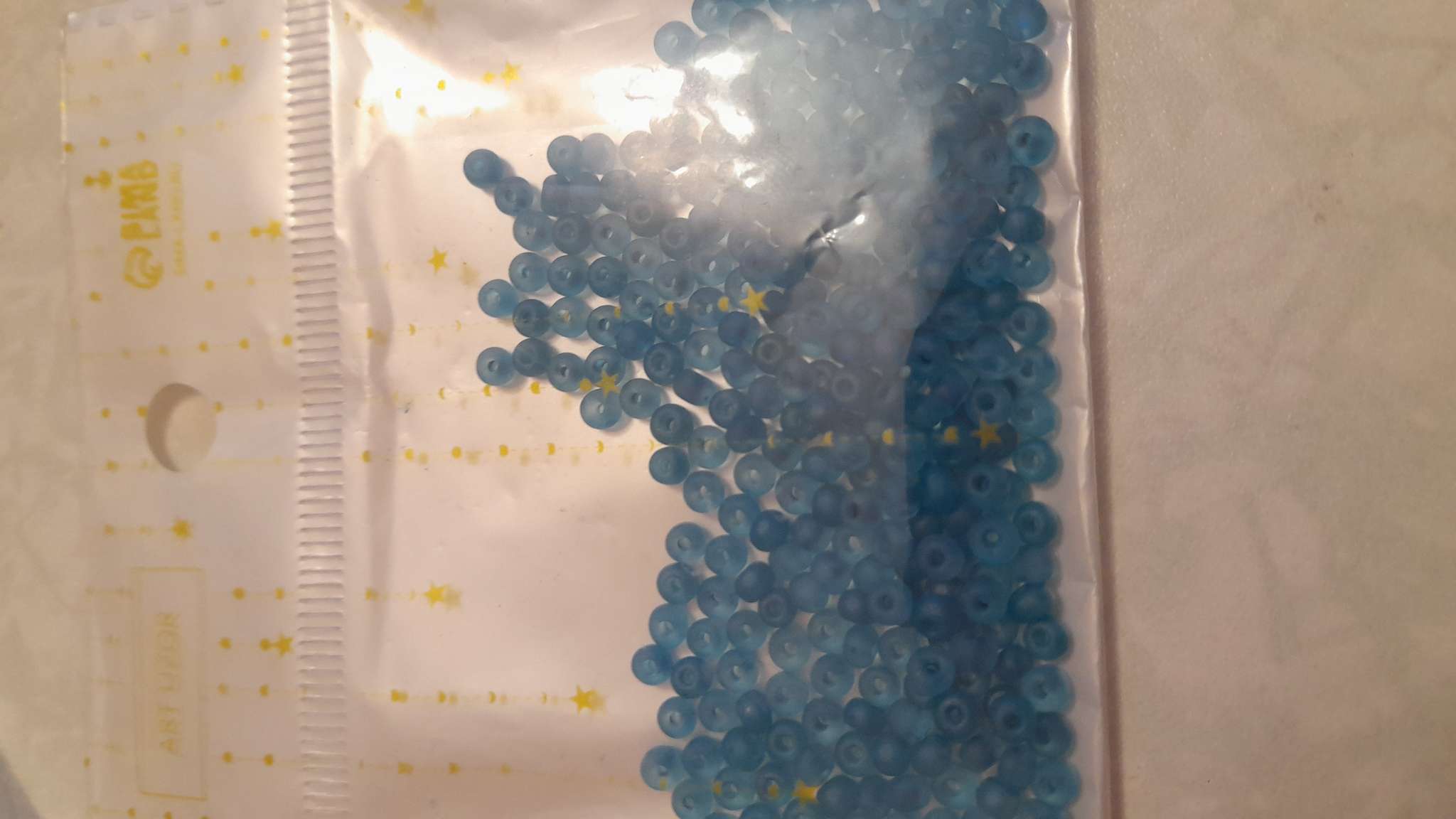 Фотография покупателя товара Бисер стекло 8/0 «Матовый полупрозрачный. Морской» 10 г - Фото 19