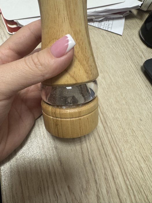 Фотография покупателя товара Набор мельниц для специй Доляна «Вуди», 5×5×16.5 см, керамический механизм - Фото 1