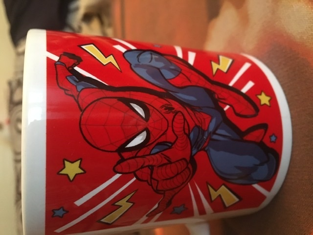 Фотография покупателя товара Кружка сублимация, красный, 350 мл "Мой герой", Человек-паук - Фото 1