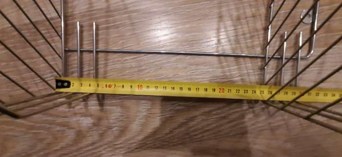 Фотография покупателя товара Полка для ванной угловая 2-х ярусная, 20.5×20.5×31.5 см, хром - Фото 1