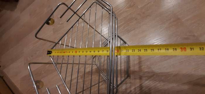 Фотография покупателя товара Полка для ванной угловая 2-х ярусная, 20.5×20.5×31.5 см, хром - Фото 2