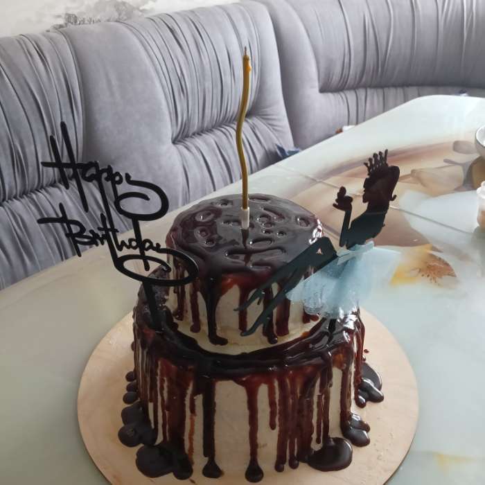 Фотография покупателя товара Топпер для торта «Девушка», 15 см - Фото 1