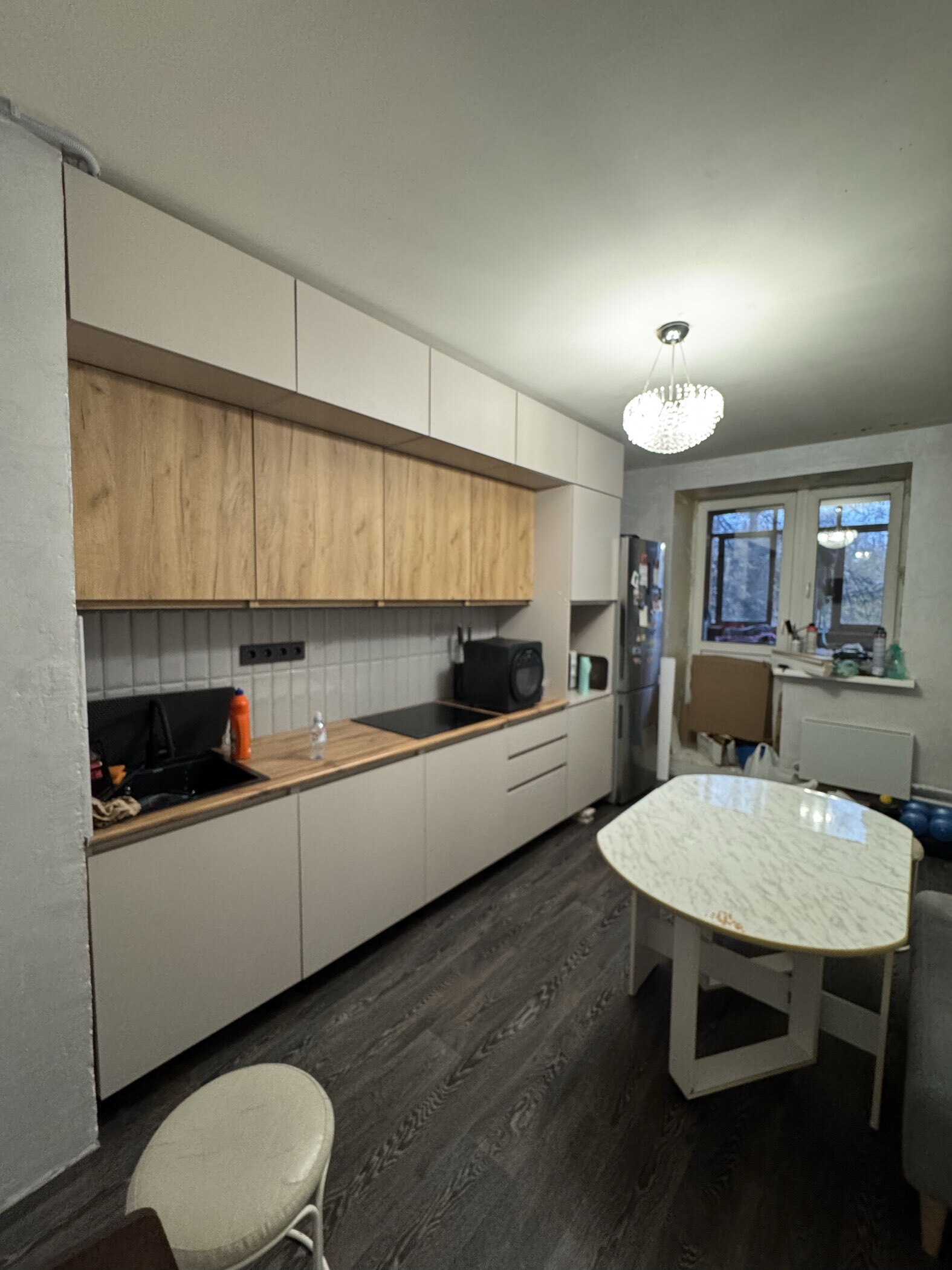 Фотография покупателя товара Кухонный гарнитур в потолок «Виктория», 3000 мм, цвет графит - Фото 42