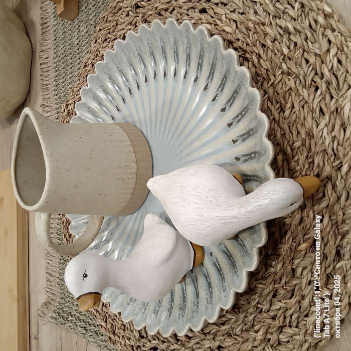 Фотография покупателя товара Блюдо SL Home «Эхо Крита», d=28.5 см, фарфор, голубое - Фото 3