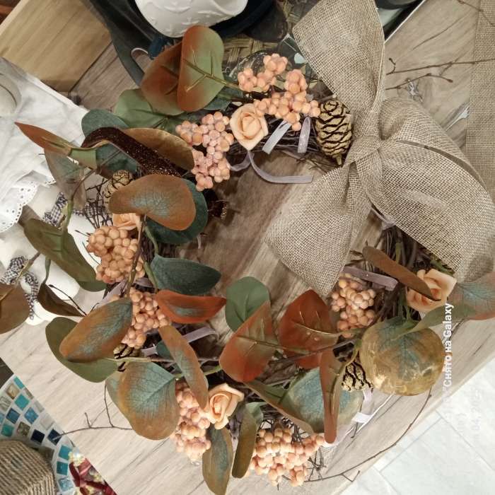 Фотография покупателя товара Лента текстильная «Классика», 60 мм, 4.5 ± 0.5 м, цвет бежевый - Фото 2