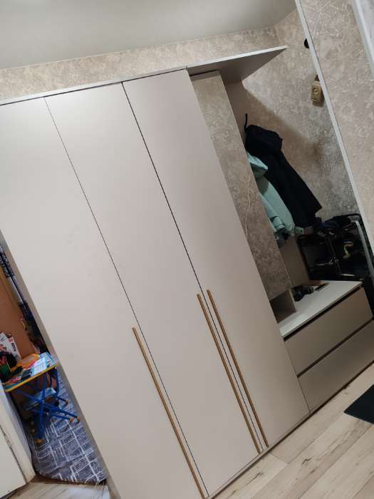 Фотография покупателя товара Прихожая «Норд», со шкафом, 2000×510×2236 мм, цвет кашемир - Фото 2