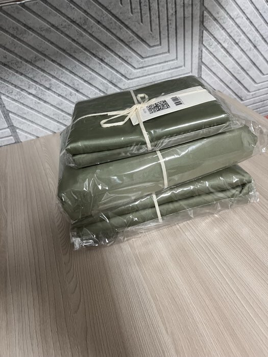 Фотография покупателя товара Простыня на резинке 1.5-спальная SL Home «Олива», 160×200+30 см, оливковая, сатин - Фото 1