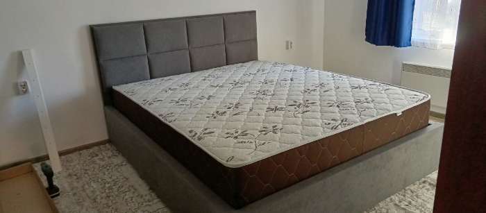 Фотография покупателя товара Кровать двуспальная «Линда КР – 16», 1732×1100×2100 мм, с ортопедическим основанием, с подъёмным механизмом, цвет графит - Фото 3