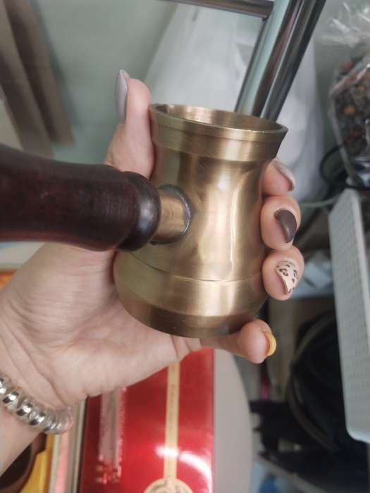 Фотография покупателя товара Турка «Классик», 100 мл, латунь - Фото 3