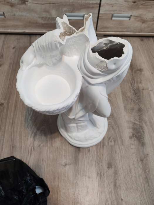 Фотография покупателя товара Фигура с кашпо «Гречанка», 40×30×88 см, 900 мл, гипс, белая - Фото 10