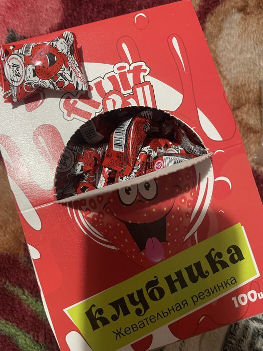 Фотография покупателя товара Жевательная резинка Fruit Shock с начинкой кола, 4 г - Фото 1