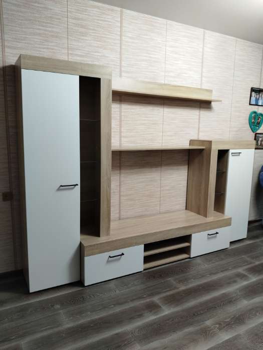 Фотография покупателя товара УЦЕНКА Гостиная Дельта, 2648×456×1874, Сонома/Белый - Фото 1