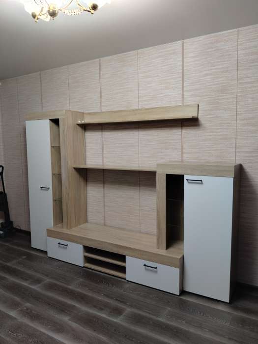 Фотография покупателя товара УЦЕНКА Гостиная Дельта, 2648×456×1874, Сонома/Белый - Фото 2