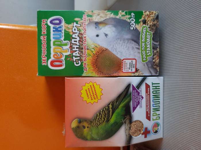 Фотография покупателя товара Корм зерновой "Перрико стандарт" для волнистых попугаев, коробка 500 г